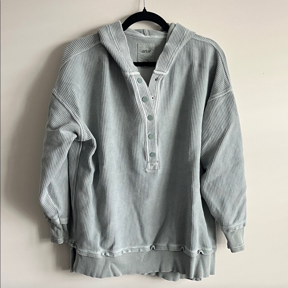 Aerie Sage Green Hooded Sweatshirt